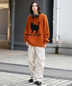 WEGO 【ウエストゴム/MLサイズ展開】イージーコーデュロイカーゴパンツ