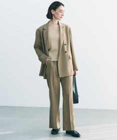 UNFILO 【セットアップ着用可/ウエストゴム】TENNEN TOUCH セミフレア パンツ