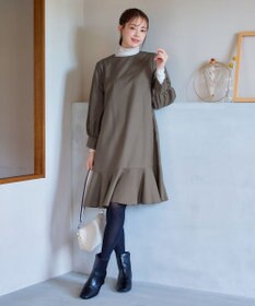 Tiaclasse L 裾フレアパフスリーブワンピース