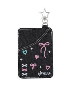 WEGO 【痛バ＆推し活グッズ】デニムハートカードホルダーキーホルダー