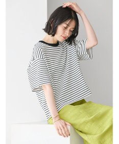 AMERICAN HOLIC ボーダーショートカットプルオーバー