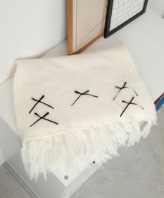 WEGO リボン付きニットストール