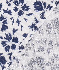 JOSEPH ABBOUD 【サスティナブル】コットンリヨセルリネンフラワープリント シャツ