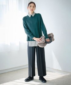 ANY 【ウエストゴム/リントラク加工/裏起毛/ストレッチ】シークレットウォーム　ワイドパンツ