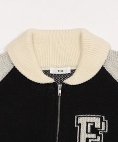 WEGO 【ユニセックス着用ITEM】グラフィックZIPニットブルゾン