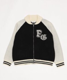 WEGO 【ユニセックス着用ITEM】グラフィックZIPニットブルゾン