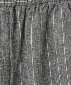 ANY 【ウエストゴム】リネンレーヨンワイドパンツ