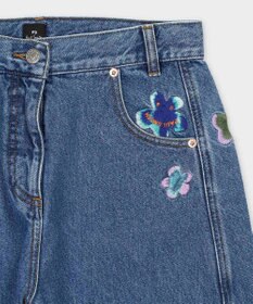 Paul Smith PS Happy フラワーエンブロイダリー デニムパンツ