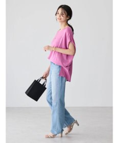 AMERICAN HOLIC 前振りニットフレンチスリーブプルオーバー