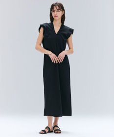 BEIGE， 【洗える】SCALA / コットンリネンボリュームスリーブワンピース