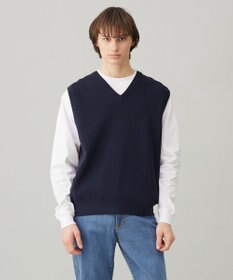 UNFILO MENS スタイリッシュ ニット ベスト