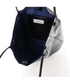 UNBILLION カシュカシュ cachecache / クラッシュメタリック肩入れバケツトートバッグ