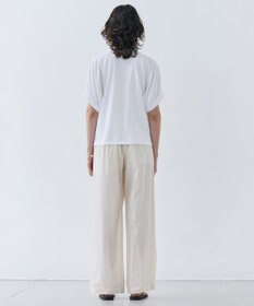 BEIGE， 【洗える】STOCK / オーガニックコットン半袖ギャザートップス