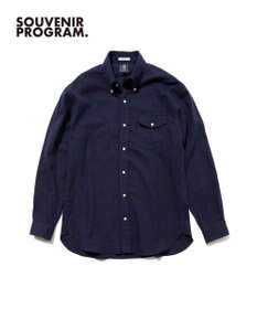 J.PRESS MEN 【J.PRESS ORIGINALS】【UNISEX】Cotton Silk Yarn Dyed Twill B.D. Shirts / Baggy-Fit