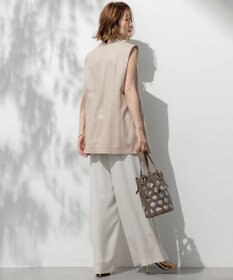 23区 【洗える】トリアセスラブストレッチ ジレ