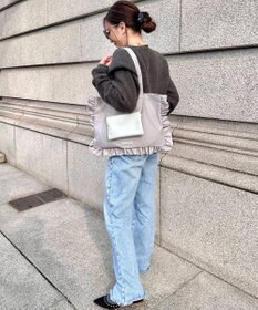 LA BAGAGERIE LA BAGAGERIE×chiyo ポーチ付きフリルエコバッグ