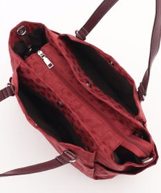 Y'SACCS ドットジャガードポーチ付きトートバッグ