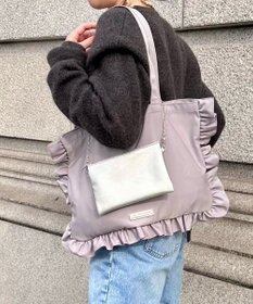 LA BAGAGERIE LA BAGAGERIE×chiyo ポーチ付きフリルエコバッグ