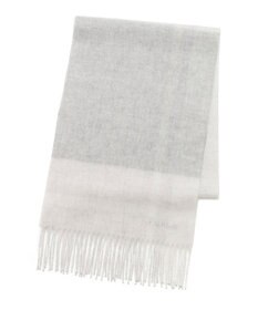 MOONBAT FURLA ウール混ラメ入りブロックチェックストールマフラー／幅30cm