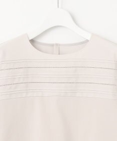 J.PRESS LADIES 【吸水速乾】ピンタックコンビジャージー カットソー