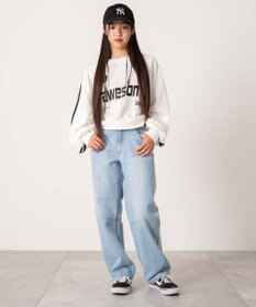 WEGO 【キッズITEM】イージーバレルレッグデニムパンツ（JUNIOR）