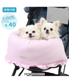 PET PARADISE ペットパラダイス クール カートクッション  《いちご＆お花柄》