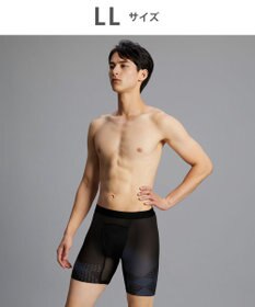 WACOAL MEN ボクサーパンツ【CROSSWALKER】はいて歩いてカロリー消費アップをめざそう！ムレ軽減設計 前開き スパッツ ロング丈 GX6007 /ブロス バイ ワコールメン