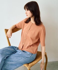 YECCA VECCA 半袖シアーカーディガン