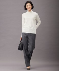 J.PRESS LADIES ウールジャージー  タートルネック カットソー