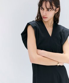 BEIGE， 【洗える】SCALA / コットンリネンボリュームスリーブワンピース