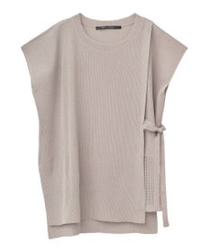 YECCA VECCA メッシュ編みレイヤードニット