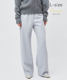 BEIGE， 【L-size】CORBY / ウエストゴムワイドパンツ