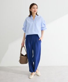 Green Parks きれいシルエット接触冷感テーパードパンツ