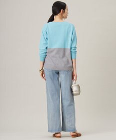 自由区 S 【洗える】セミウーステッドウールボートネック ニット