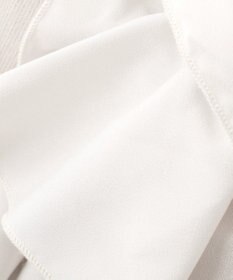 YECCA VECCA パール釦ラッフルカーディガン