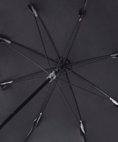 MOONBAT 【遮光率100％/遮熱/UV】LANVIN en Bleu (ランバン オン ブルー)晴雨兼用日傘 フラワーグリッター シルバースカラ刺繍 花柄 長傘