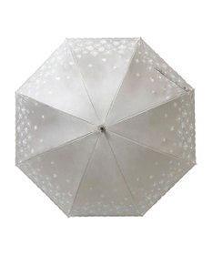 MOONBAT 【遮光率100％/遮熱/UV】LANVIN en Bleu (ランバン オン ブルー)晴雨兼用日傘 フラワーグリッター シルバースカラ刺繍 花柄 長傘