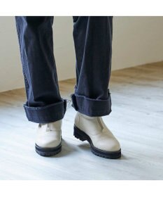 ing <ing>【サスティナブルシリーズ】タンクソールフロントジップブーツ