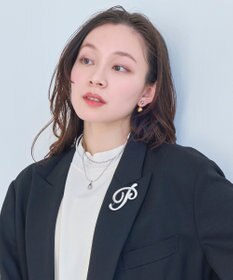 Phoebe ニュアンスメタルブローチ　シルバー