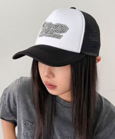 WEGO ナンバリングラインストーンメッシュキャップ