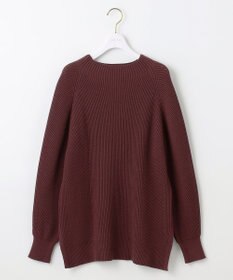 ANY SIS 【洗える・セットアップ可】アンチピリング変形畔 ボトルネック ニット