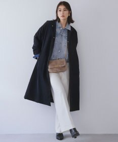 自由区 【洗える】ウスカルデニム襟付き ジャケット