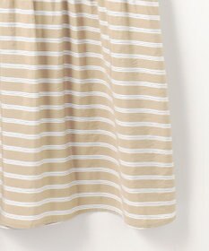 自由区 L 【17号サイズまで展開】ビスコースナイロンドビーストライプ ワンピース