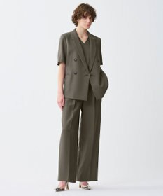 uncrave 【佐藤晴美さん着用】ウォッシャブルドライサップ ワイドパンツ(サスペンダー付き)