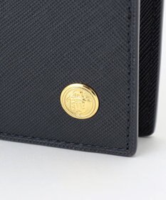 J.PRESS MEN 【MORPHO×J.PRESS】エンブレムボタン 二つ折り財布(小銭入れ付き札入)