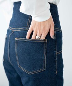 WEGO ハイウエストストレッチフレアデニムパンツ