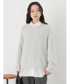 earth music&ecology ゆるモヘアライクレースニット