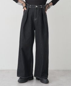 earth music&ecology タックホックデニムパンツ