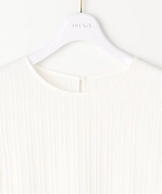 ANY SIS S 【洗える】ジャガードペプラム ブラウス