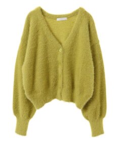 Green Parks ラメシャギーニットカーディガン